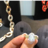 3ct Three-stone Oval Cut Engagement Ring