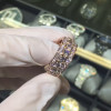 3.75ctw Round Cut White Sapphire Eternity Band in Rose Gold