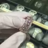 3.75ctw Round Cut White Sapphire Eternity Band in Rose Gold