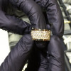 5ct Round Cut White Sapphire Eternity Band in Gold