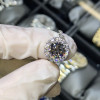Round Cut White Sapphire Engagement Ring