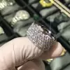 5ctw Round Cut White Sapphire Eternity Band for Men