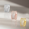4ctw White Sapphire Three-side Eternity Ring