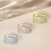 4ctw White Sapphire Three-side Eternity Ring