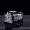 Princess Cut White Sapphire Engagement Ring