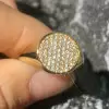 1.75ct Round Cut White Sapphire Men's Ring in Gold