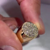 1.75ct Round Cut White Sapphire Men's Ring in Gold