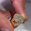 1.75ct Round Cut White Sapphire Men's Ring in Gold