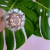 5ct Cushion Cut Pink Sapphire Engagement Ring
