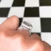 5ct Oval Cut White Sapphire Under Halo Engagement Ring