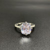 3.5ct Cushion Cut White Sapphire Engagement Ring