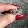 Women Fashion Princess Cut Eternity Ring