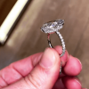Oval Cut White Sapphire Engagement Ring