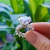 5.6ct Heart Cut White Sapphire Engagement Ring