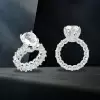 9ct Pear Cut White Sapphire Engagement Ring