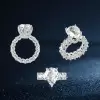 9ct Pear Cut White Sapphire Engagement Ring