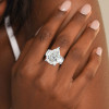9ct Pear Cut White Sapphire Engagement Ring