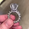 9ct Pear Cut White Sapphire Engagement Ring