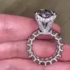 5ct Pear Cut White Sapphire Engagement Ring