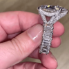 5ct Pear Cut White Sapphire Engagement Ring