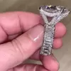 5ct Pear Cut White Sapphire Engagement Ring