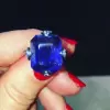 5ct Emerald Cut Sapphire Ring