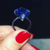 5ct Emerald Cut Sapphire Ring