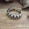 925 Sterling Silver Punk Skull Handmade Ring