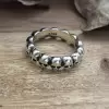925 Sterling Silver Punk Skull Handmade Ring