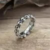 925 Sterling Silver Punk Skull Handmade Ring