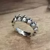 925 Sterling Silver Punk Skull Handmade Ring