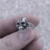 Halloween Skull Ring in Sterling Silver