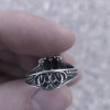 Halloween Skull Ring in Sterling Silver
