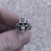 Halloween Skull Ring in Sterling Silver