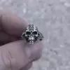 Halloween Skull Ring in Sterling Silver