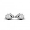 Spooky Skull White Sapphire Open Ring
