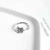 Sterling Silve Retro Skull Ring  Eternity Ring 