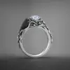 Round Cut White Sapphire 1ct The Raven Ring