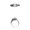 Round Cut White Sapphire 1ct The Raven Ring