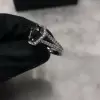 Coffin Cut  Black Gemstone Ring For Halloween  Special Offer