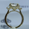 4.5ctw Radiant Cut White Sapphire Three Stone Engagement Ring