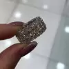 7.8ct Baguette Cut Light Yellow Sapphire Eternity Band