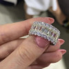 7.8ct Baguette Cut Light Yellow Sapphire Eternity Band