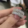 7.8ct Baguette Cut Light Yellow Sapphire Eternity Band