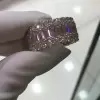 7.8 ct Baguette Cut Pink Sapphire Eternity Band