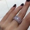 7.8ct Baguette Cut White Sapphire Eternity Band