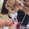 4ct Three-stone Emerald Cut White Sapphire Engagement Ring