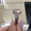 4ct Three-stone Emerald Cut White Sapphire Engagement Ring
