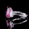 Oval Cut Three Stone Amethyst 8 Carat Engagement Ring