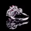 Oval Cut Three Stone Amethyst 8 Carat Engagement Ring